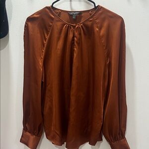Banana Republic Copper Satin Blouse